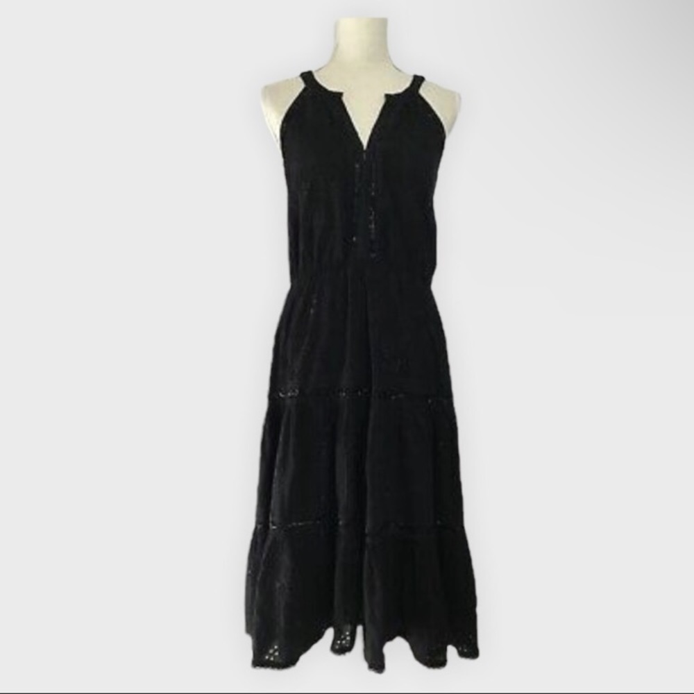 🦋Love Sam Lucy Black eyelet embroidered dress